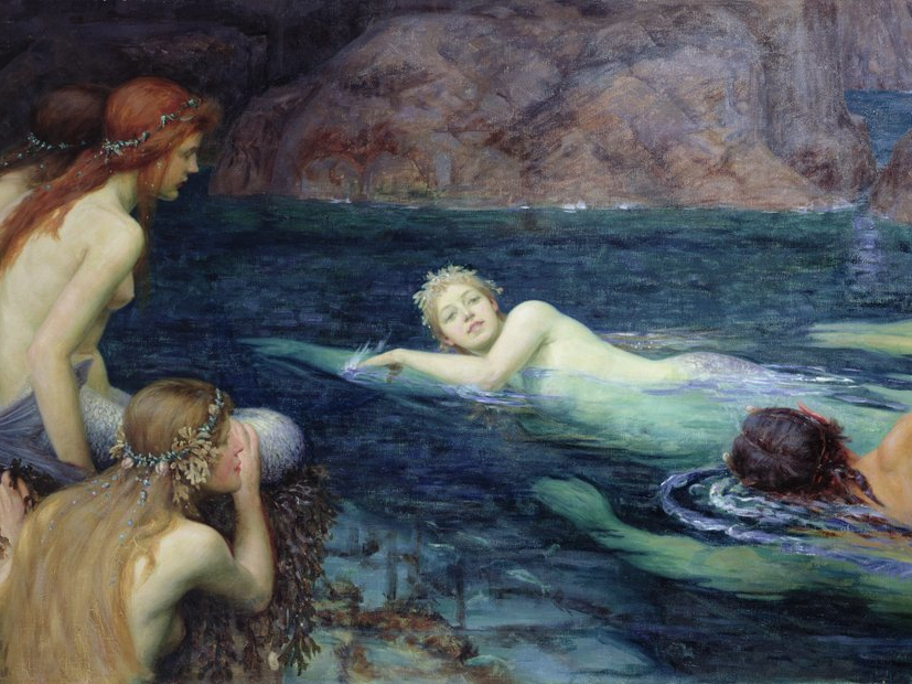 Collier Twentyman Smithers, A Race with Mermaids and Tritons (detail), 1895