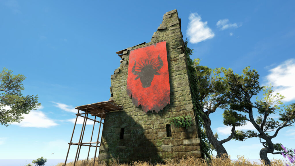La atalaya es una especie de torre de piedra medio derruida.