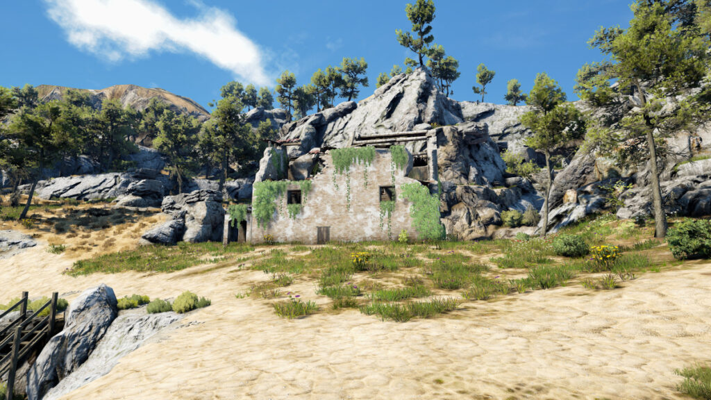 Es una casa en ruinas.