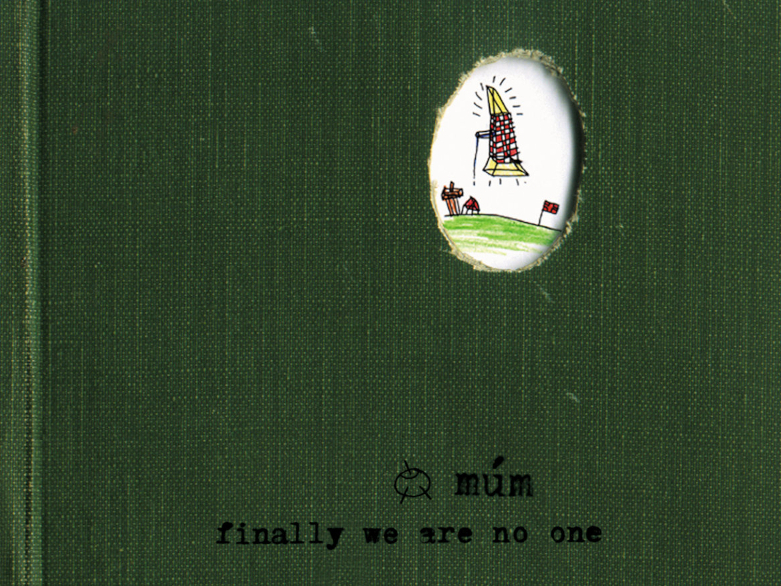 Portada de un disco que se asemeja a la cubierta de un libro infantil de color verde.