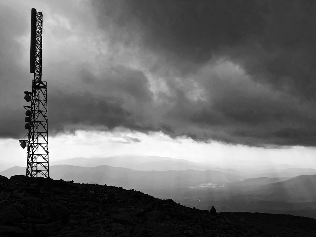 Antenas. Roy Luck, Radio mast, Mt. Washington summit, 2018